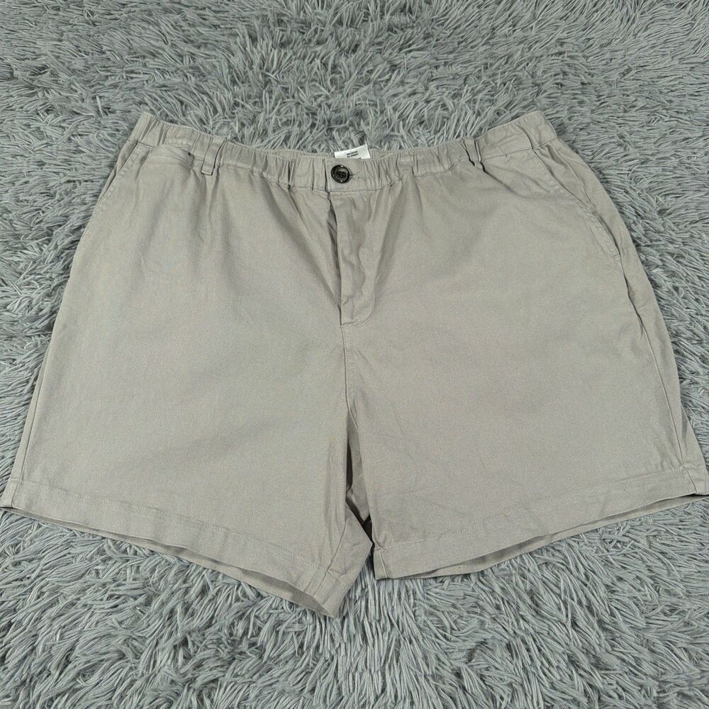 Cove Shorts 38/5 Fits 37x5 Gray Chino Stretch Elastic Waist Preppy Outdoor Mens